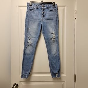 Hollister High-Rise Crop Skinny Jeans